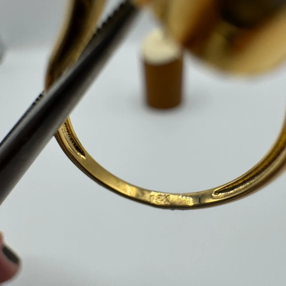 18k Clover Spinner Ring - Picture 10 of 10